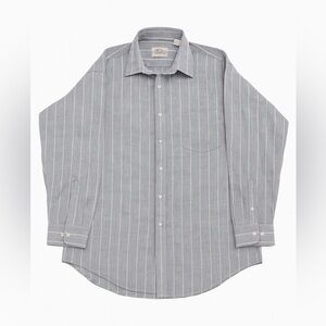 Manhattan Blue Vintage Pinstripe Button-Down Shirt - Classic 80s/90s Style